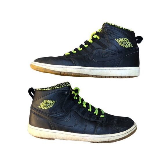 RARE 2013 Nike Air Jordan 1 Retro 94 Black Venom Gree Size 11.5 - Picture 9 of 16